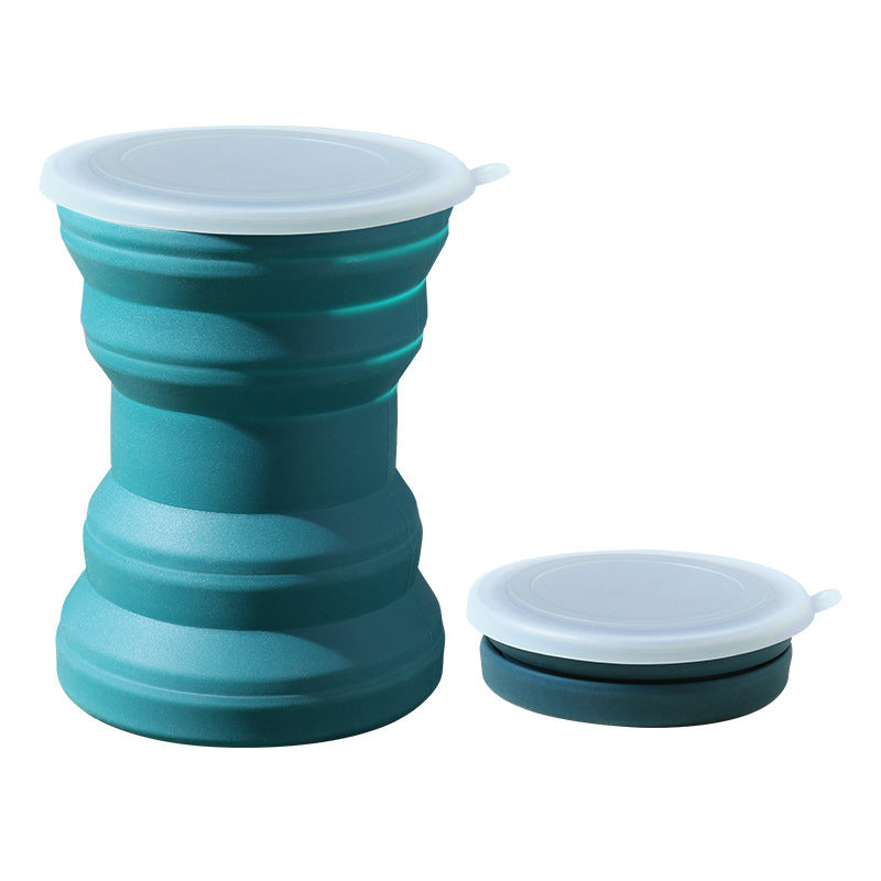 Portable Foldable Silicone Cup With Lid