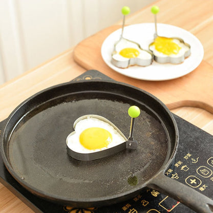 Stainless Steel 5 Style Fried Egg Pancake Shaper Omelette Mold Mould Frying Egg Cooking Tools Kitchen Accessories Gadget Rings